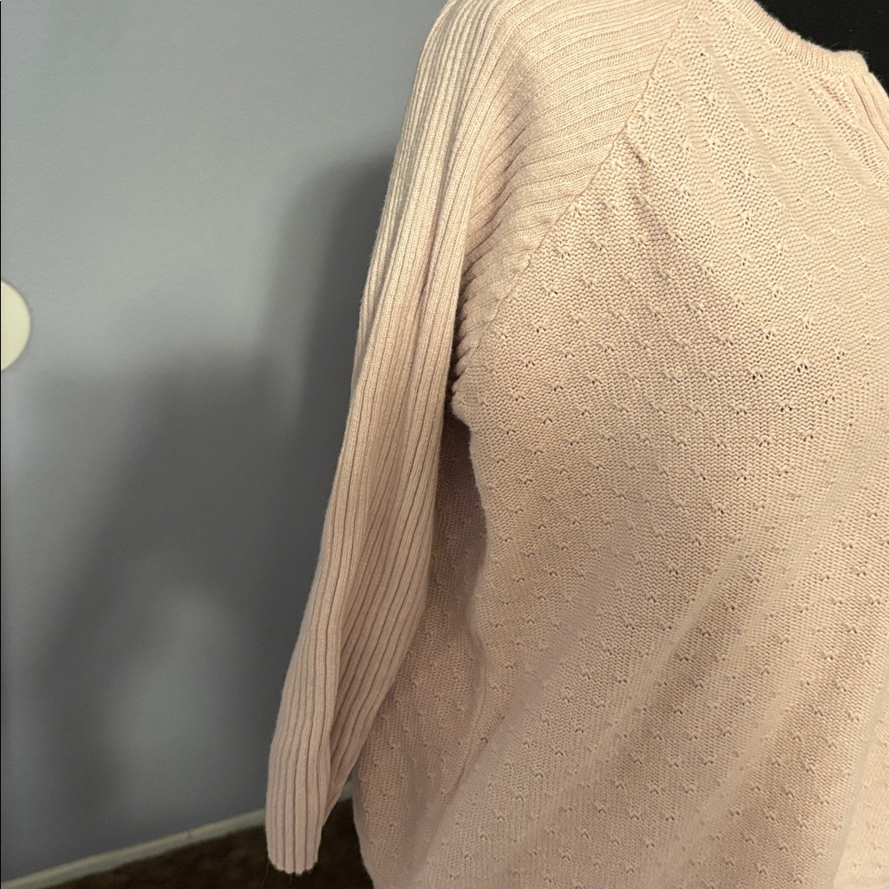 Woolrich Light Pink V-Neck Sweater - Picture 3 of 6